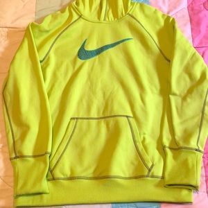 Chartreuse Nike hoodie
